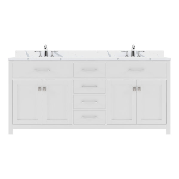 Wade Logan® Amilia 72" Double Bathroom Vanity Set Wayfair Canada